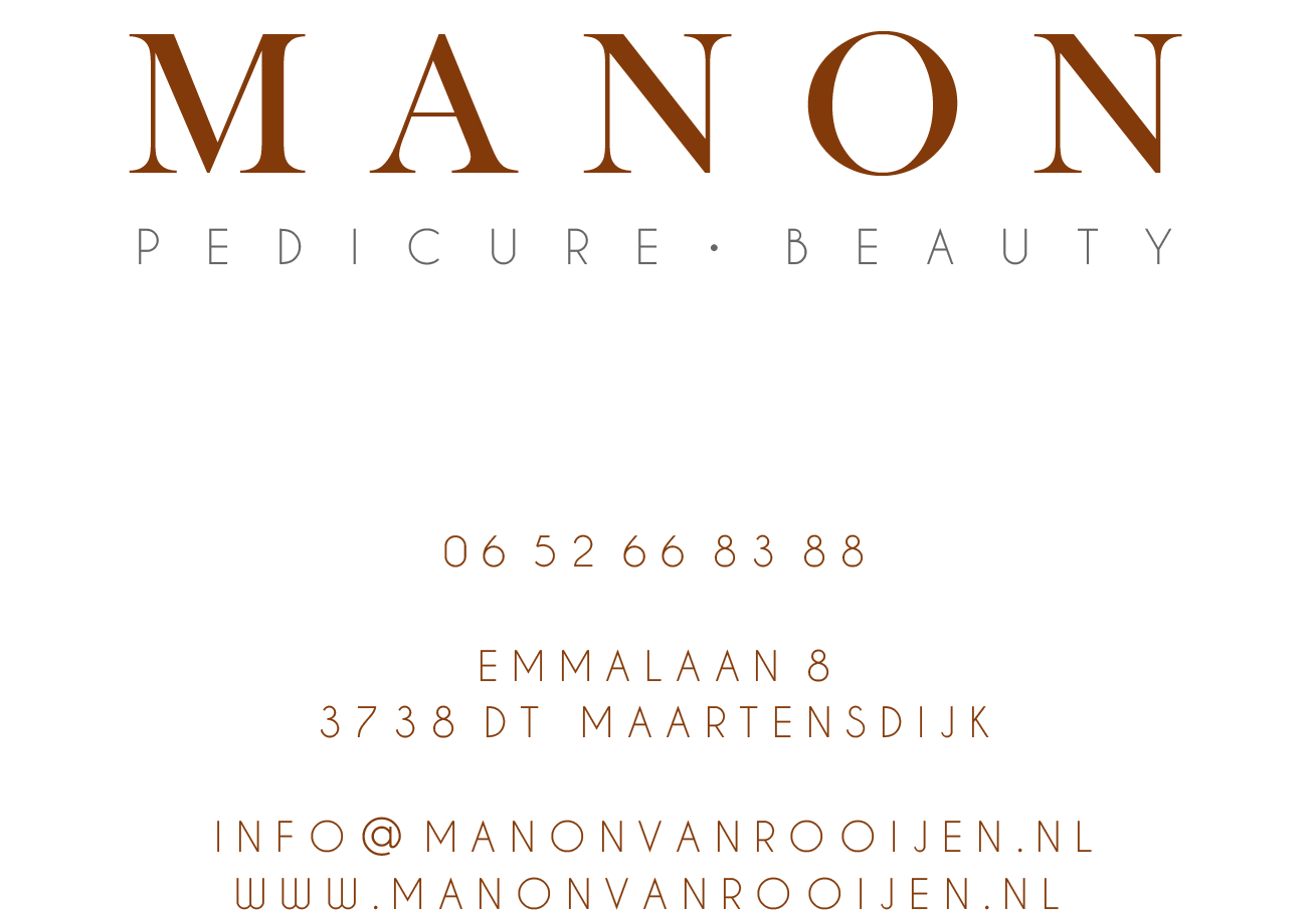 Manon van Rooijen - Pedicure - Beauty
